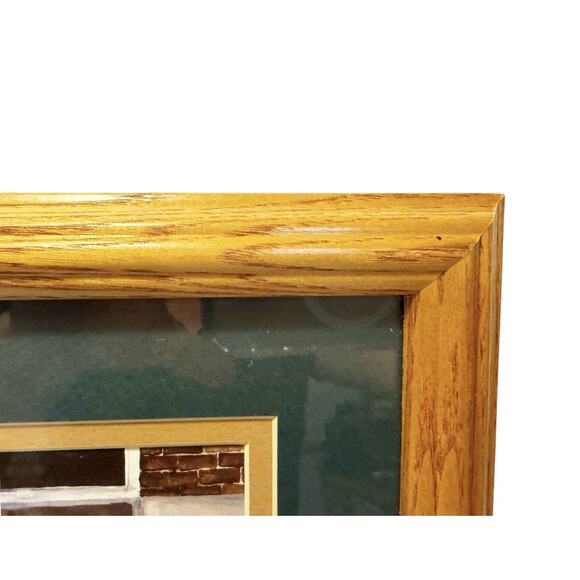 Amish Schoolhouse Professionally Matted & Wood Framed Print Rectangular Picture - Picture 14 of 16